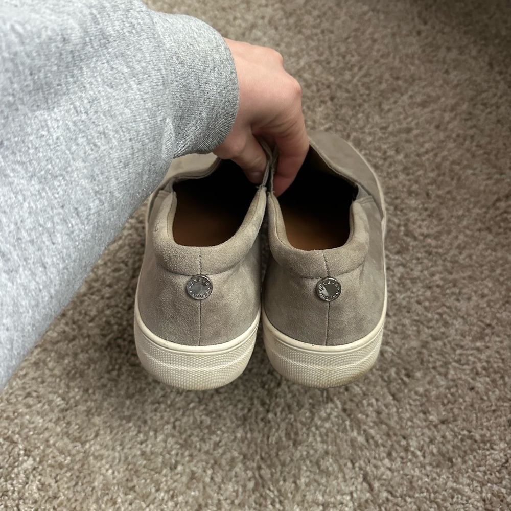 Women's Steve Madden grey suede loafers